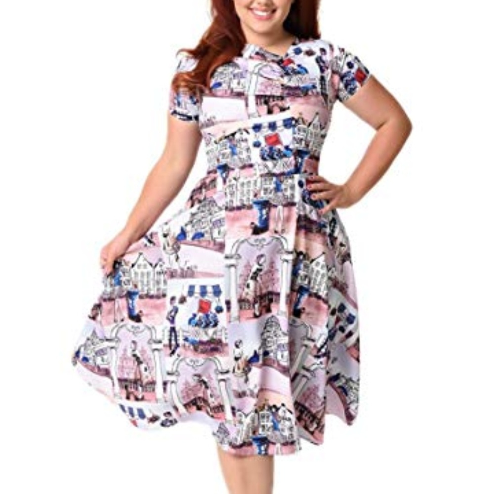 Unique Vintage Swing Dress